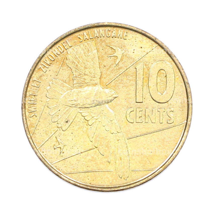 Монета 10 центов 2016 года Сейшелы