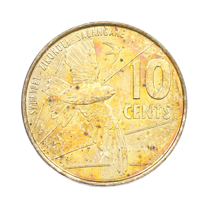 Монета 10 центов 2016 года Сейшелы