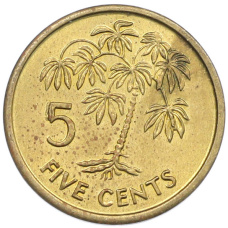 Монета 5 центов 2003 года Сейшелы (аверс)
