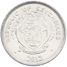 Монета 25 центов 2012 года Сейшелы (реверс)