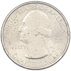 Монета 1/4 доллара (25 центов) 2010 года P США «Национальные парки — №1 Национальный парк Хот-Спрингс» (реверс)