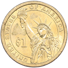 Монета 1 доллар 2010 года (P) США «14-й президент США Франклин Пирс» (реверс)