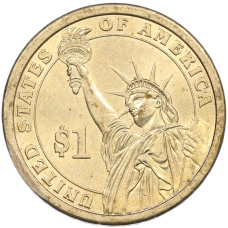 Монета 1 доллар 2007 года (D) США «2-й президент США Джон Адамс» (реверс)