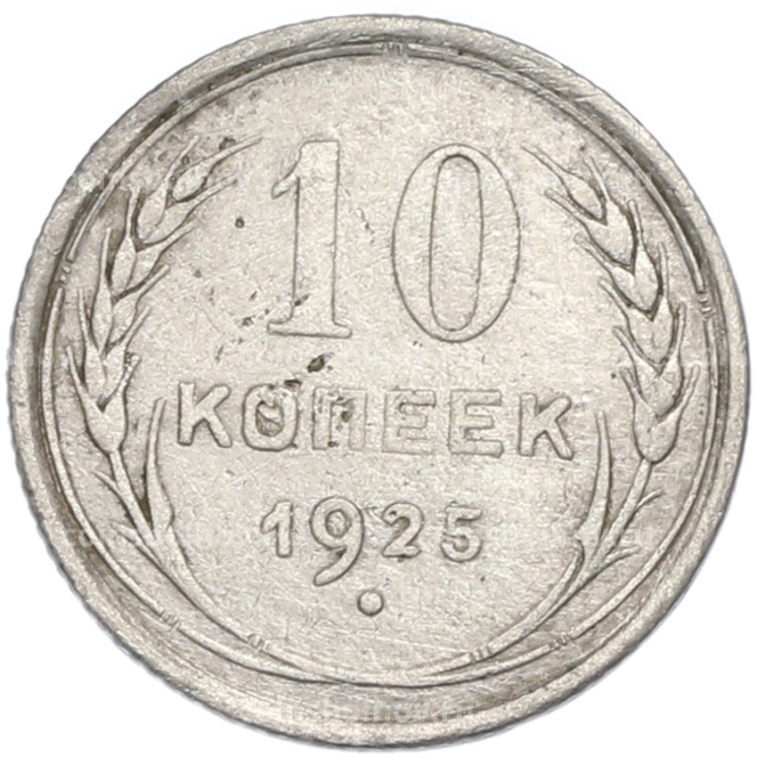 Монета 10 копеек 1925 года