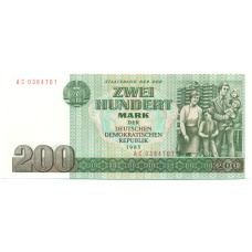Банкнота 200 марок 1985 года Восточная Германия (ГДР)