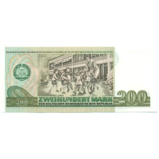 Банкнота 200 марок 1985 года Восточная Германия (ГДР) (вид 2)