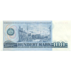 Банкнота 100 марок 1975 года Восточная Германия (ГДР) (вид 2)