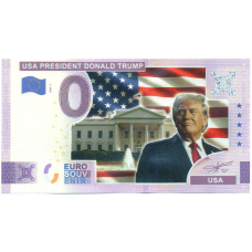 Банкнота 0 евро 2022 года «Президент США Дональд Трамп»