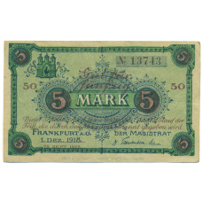 Банкнота 50 марок 1922 года Германия — город Франкфурт-на-Одере (Нотгельд)