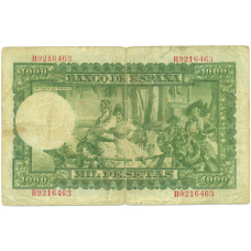 Банкнота 1000 песет 1951 года Испания (вид 2)
