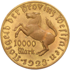 Монета 10000 марок 1923 года Германия — Вестфалия (Нотгельд) (аверс)