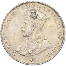 Монета 50 центов 1921 года Стрейтс Сетлментс (реверс)