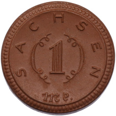Монета 1 марка 1921 года Германия — Саксония (Нотгельд) (реверс)