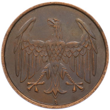 Монета 4 рейхспфеннига 1932 года A Германия (реверс)