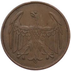 Монета 4 рейхспфеннига 1932 года A Германия (реверс)