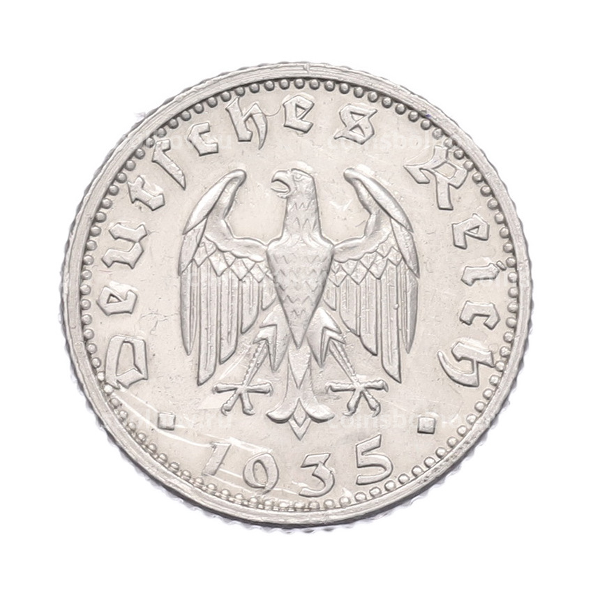 Монета 50 рейхспфеннигов 1935 года G Германия
