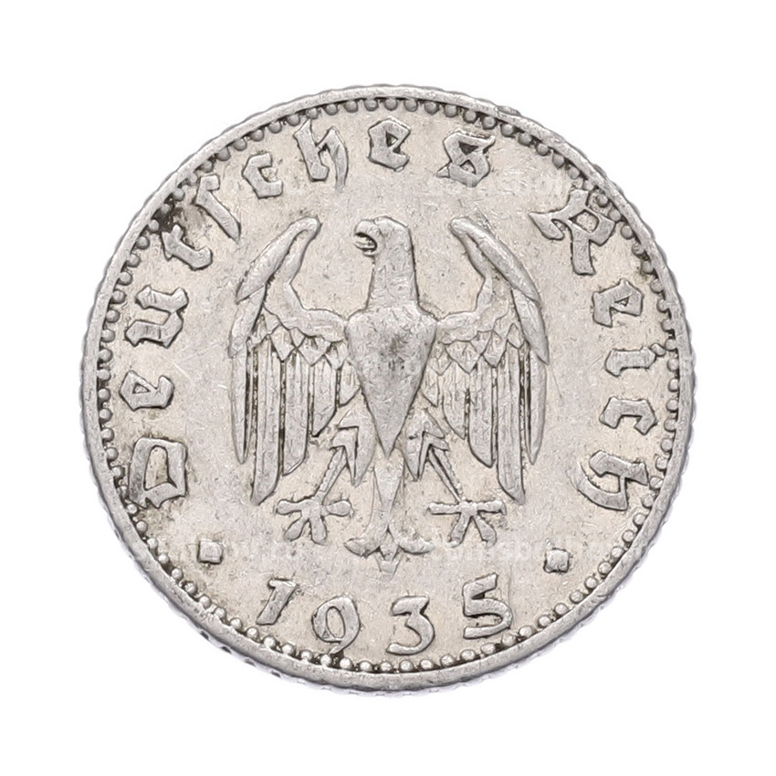 Монета 50 рейхспфеннигов 1935 года J Германия
