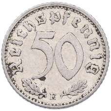 Монета 50 рейхспфеннигов 1935 года E Германия (реверс)