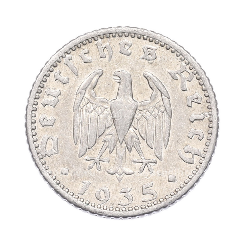 Монета 50 рейхспфеннигов 1935 года E Германия
