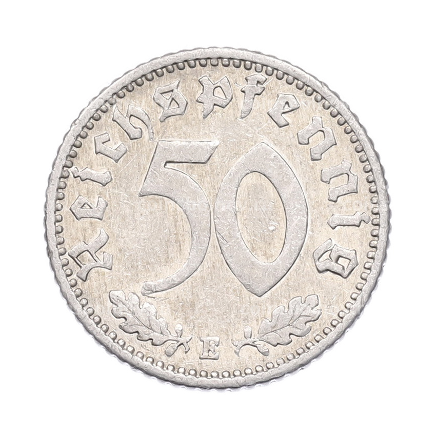 Монета 50 рейхспфеннигов 1935 года E Германия (вид 2)