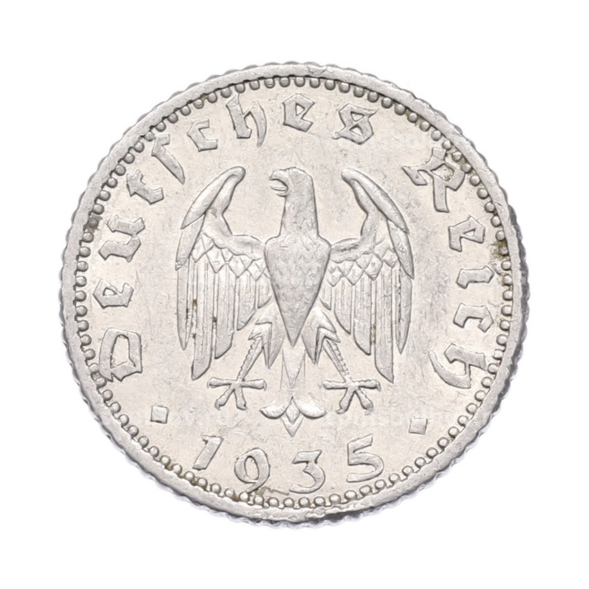 Монета 50 рейхспфеннигов 1935 года E Германия