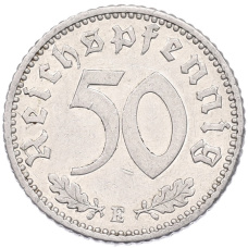 Монета 50 рейхспфеннигов 1935 года E Германия (реверс)