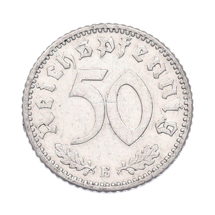 Монета 50 рейхспфеннигов 1935 года E Германия (вид 2)