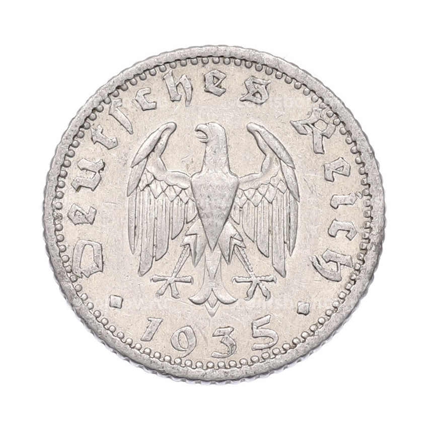 Монета 50 рейхспфеннигов 1935 года F Германия