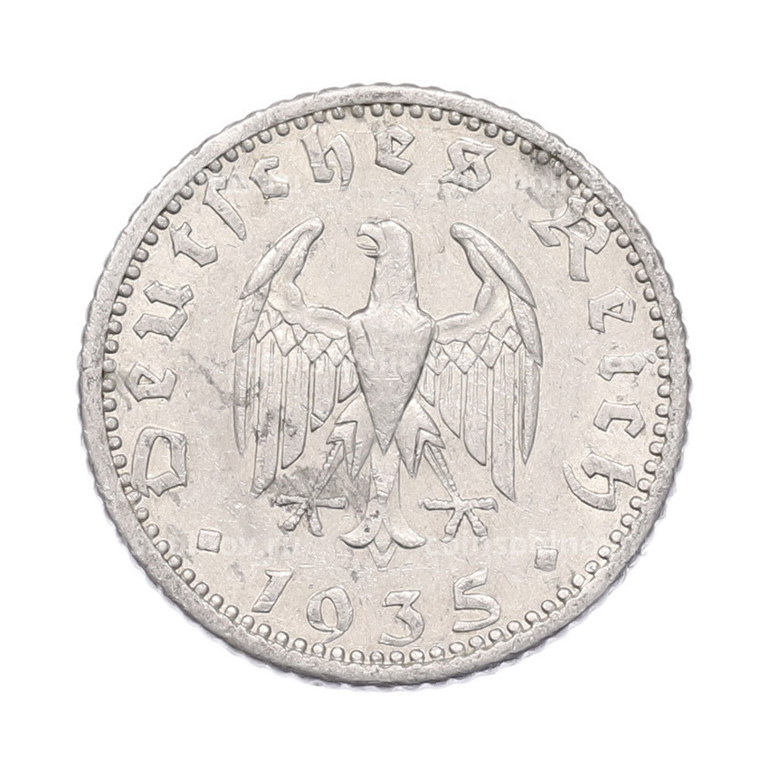 Монета 50 рейхспфеннигов 1935 года F Германия