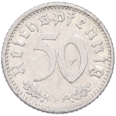 Монета 50 рейхспфеннигов 1935 года F Германия (реверс)