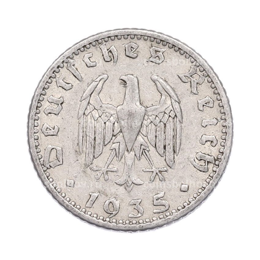 Монета 50 рейхспфеннигов 1935 года F Германия