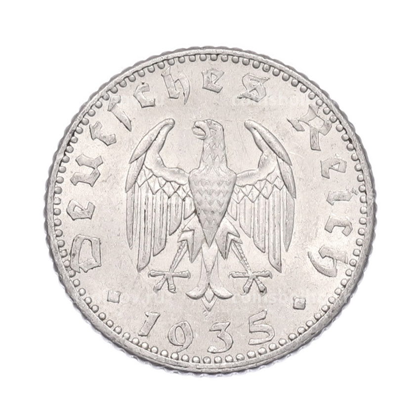 Монета 50 рейхспфеннигов 1935 года A Германия