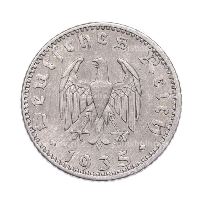 Монета 50 рейхспфеннигов 1935 года A Германия