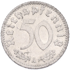 Монета 50 рейхспфеннигов 1935 года A Германия (реверс)