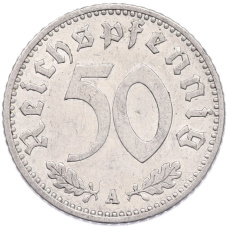 Монета 50 рейхспфеннигов 1935 года A Германия (реверс)