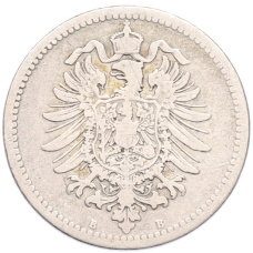 Монета 50 пфеннигов 1876 года B Германия (реверс)