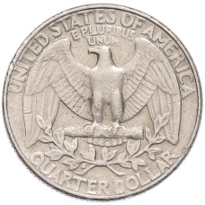 Монета 1/4 доллара (25 центов) 1987 года P США (реверс)
