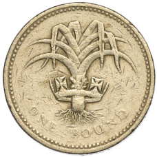 Монета 1 фунт 1985 года Великобритания (аверс)
