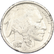 5 центов 1937 года D США (Копия увеличенного диаметра)