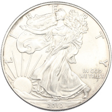 Монета 1 доллар 2010 года США «Шагающая Свобода» (аверс)