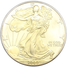 Монета 1 доллар 2000 года США «Шагающая Свобода» (аверс)