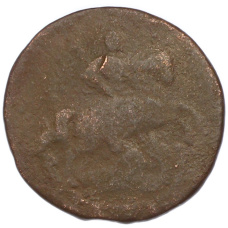 Монета Денга 1759 года (реверс)