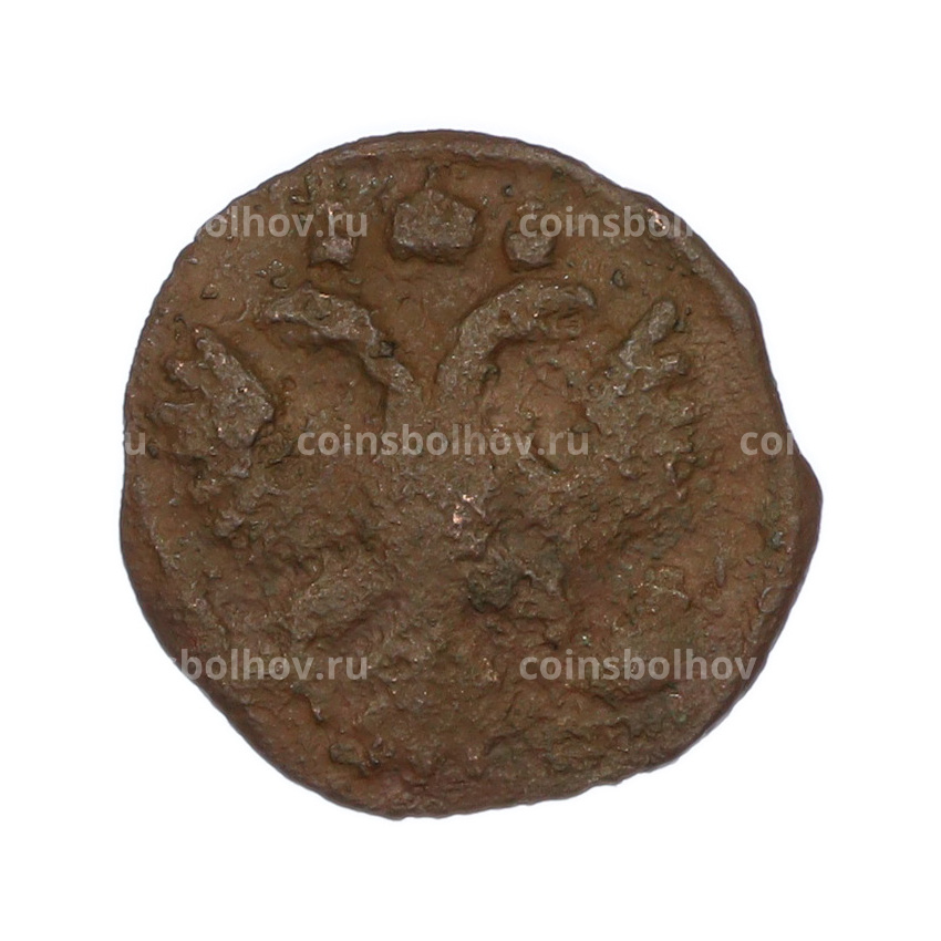 Монета Полушка 1735 года (вид 2)