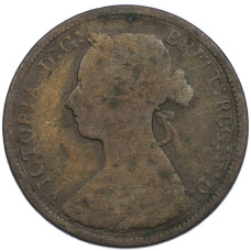 Монета 1/2 пенни 1893 года Великобритания (реверс)