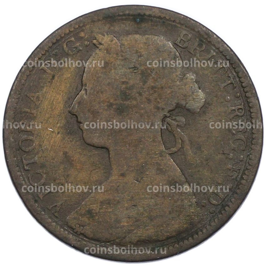 Монета 1/2 пенни 1893 года Великобритания (вид 2)