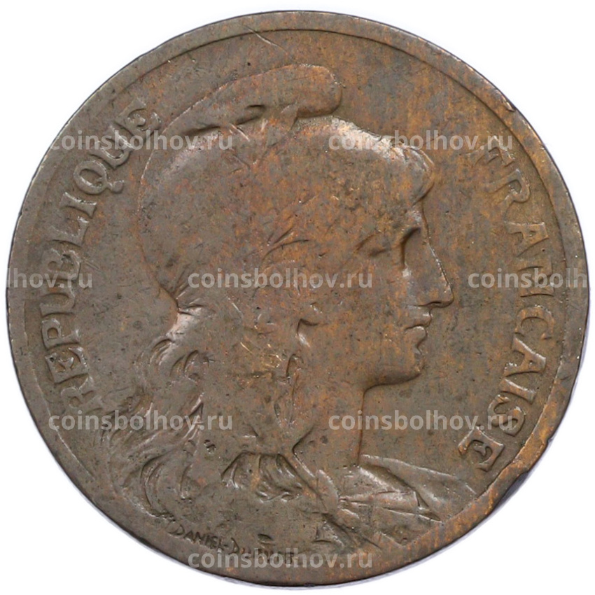 Монета 5 сантимов 1898 года Франция (вид 2)