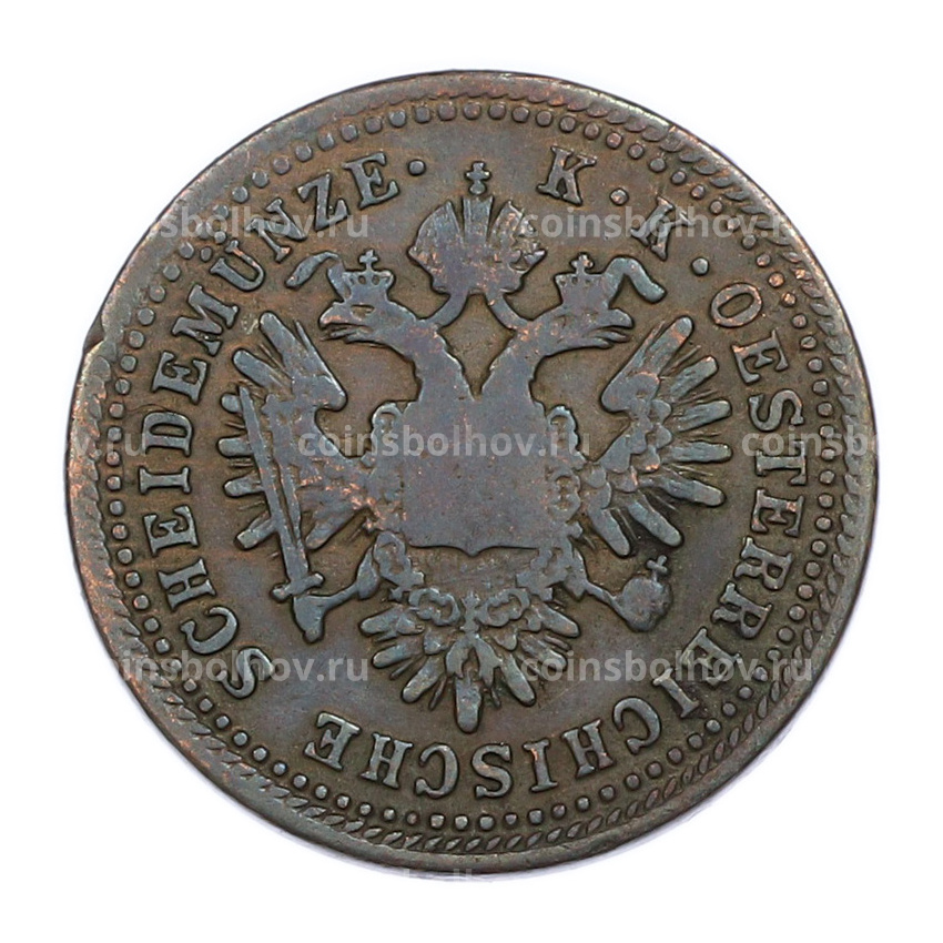 Монета 1 крейцер 1851 года A Австрия (вид 2)