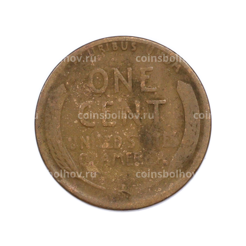 Монета 1 цент 1928 года S США (вид 2)
