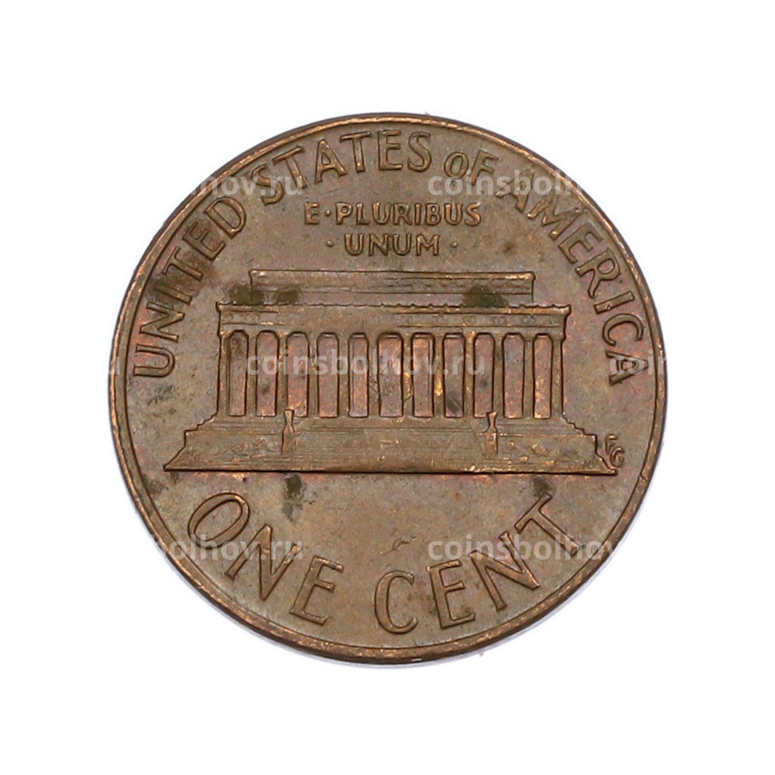 Монета 1 цент 1973 года D США (вид 2)
