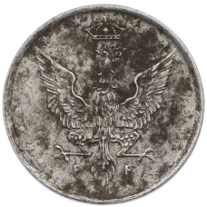 Монета 10 фенигов 1917 года Польша (реверс)